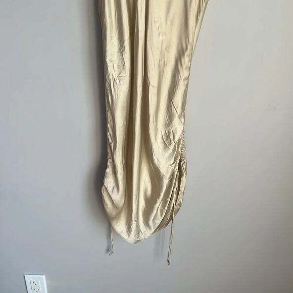 NEW ARITZIA Wilfred Only Ruched Slip Dress - Picture 9 of 13